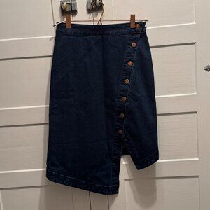 MinkPink - Asymmetric Denim Skirt